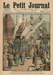 La morte di Chulalongkorn, re del Siam, illustrazione da 